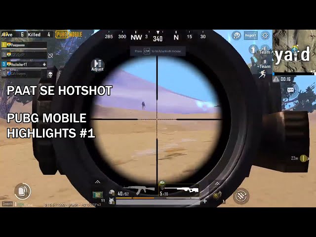 PAAT SE HOTSHOT || PUBG MOBILE HIGHLIGHTS#1 || HS CLASHER