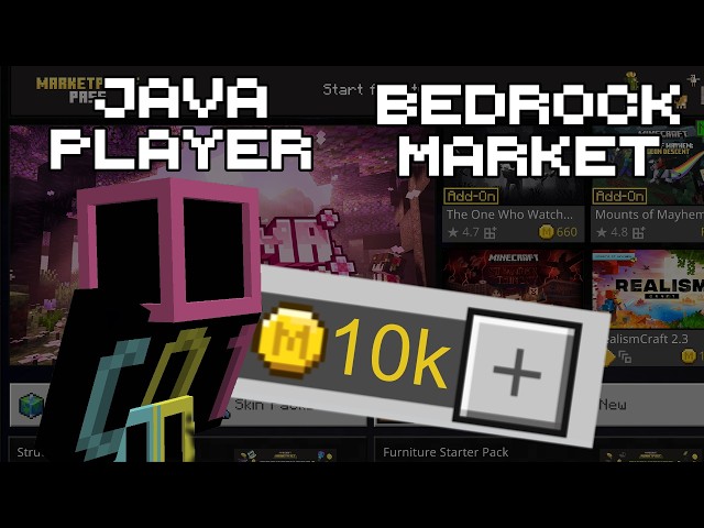 Java Player Tries the Bedrock Marketplace