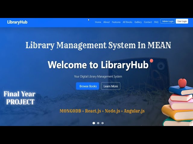 Library Management System Project in MEAN Stack | MEAN Stack Project 2026