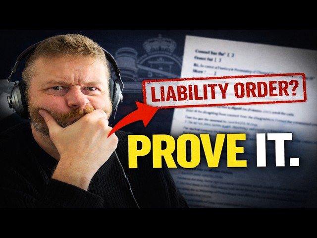 NOTICE OF PROOF: They Claim a Liability Order — I Demand Proof