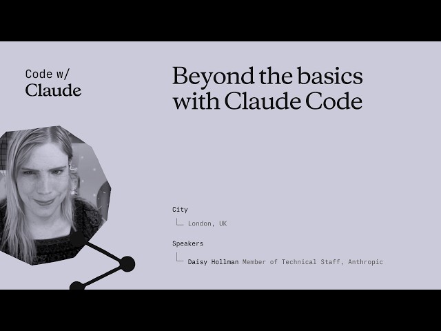 Beyond the basics with Claude Code