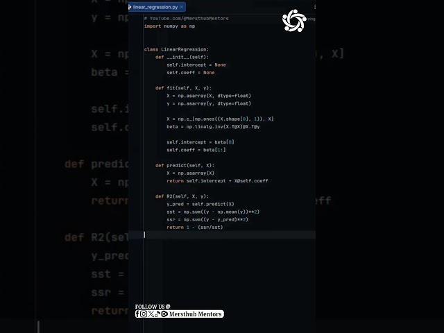 How to Code Linear Regression from Scratch Without Libraries