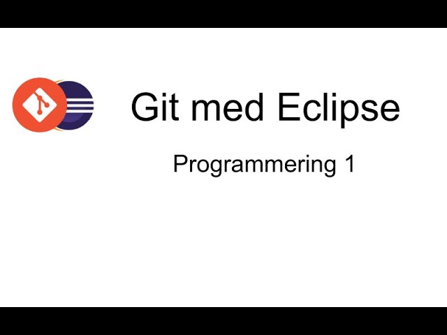 Git med Eclipse