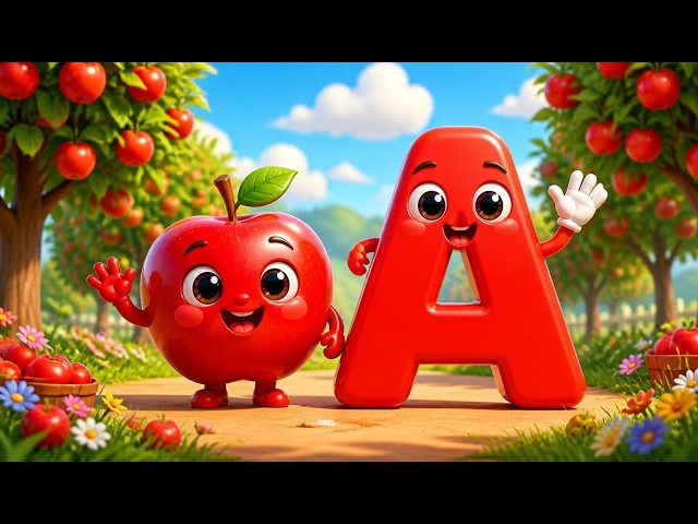 ABC Fruit Song 🍎🍌 A for Apple | Alphabet Song for Kids & Toddlers!