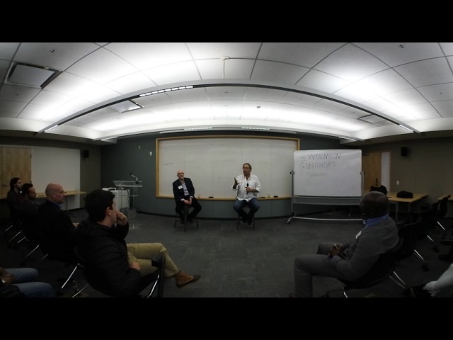 Woody Benson speaking at Venture Cafe 360 video  (4/6)