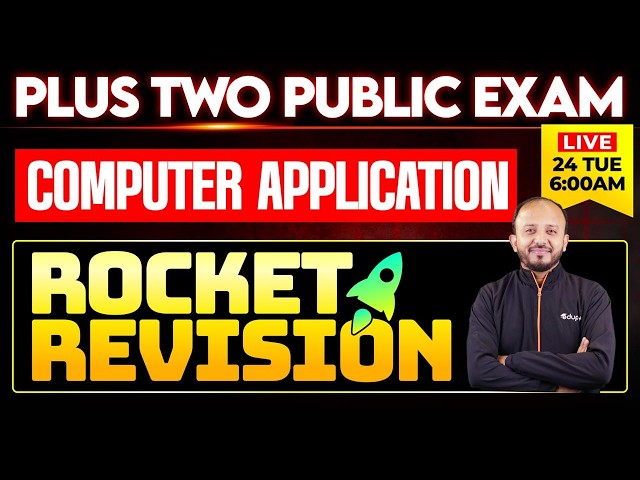 Plus Two Computer application Rocket Revision  | Eduport Plus Two