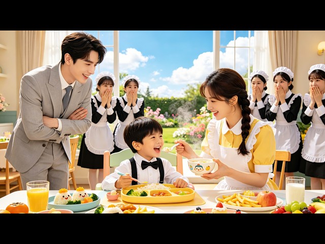CEO's son rejects food from 999 nannies, only eats from the new nanny—turns out she's his real mo...