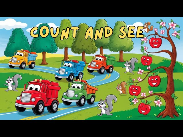 "Count and See- | Numbers 1 to 10 Song for Kids | Fun Learning with Music & Cartoons"