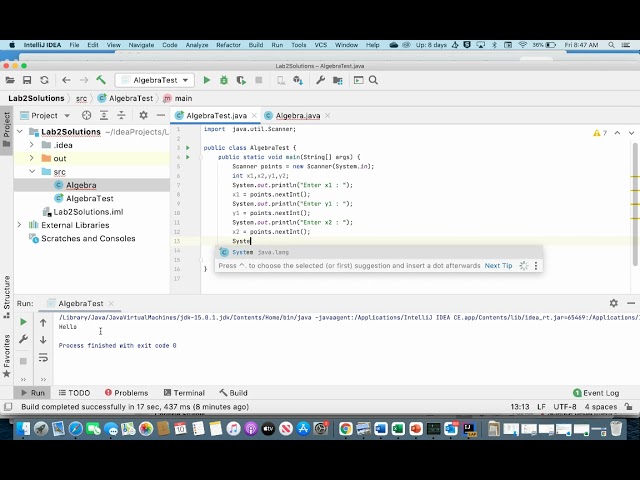 Java Lab 2  Classes and Methods Solutions