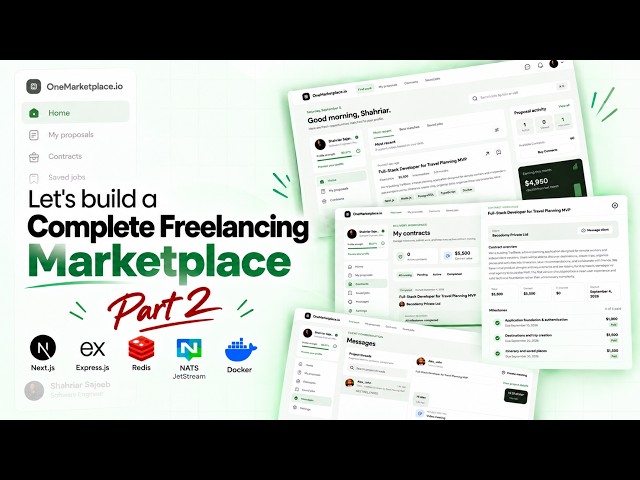 Let’s Build a Freelancing Marketplace Application from Scratch | Express JS | Next JS | SSE | Part 2