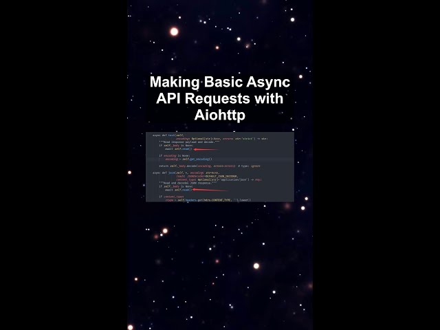 Making Basic Async API Requests with Aiohttp #ai #artificialintelligence #machinelearning #aiagent