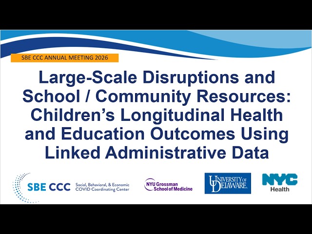 2026 SBE CCC Annual Meeting Part 11: Brian Elbel, NYU School of Medicine