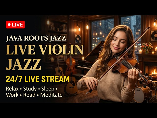 ☕ Coffee Shop Jazz | Soft Piano & Saxophone Instrumentals | Live