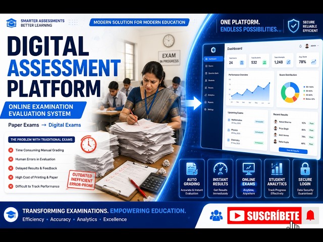 Online Examination System with Automated Evaluation #OnlineExamSystem #DigitalAssessmentPlatform