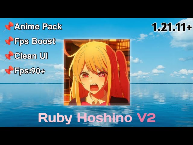 Ruby Hoshino - Oshi No Ko | Minecraft Java Anime Texture Pack | 1.21 Pvp 