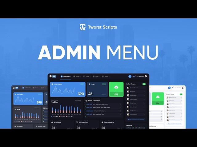 Admin Menu [ADVANCED] - Web Panel, Discord & Live View | Full Showcase