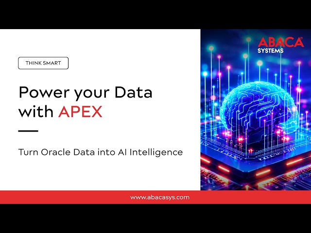 Power Your Data With APEX Turn Oracle Data into AI Intelligence