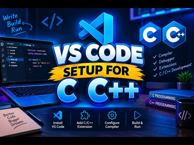 Vs Code Set Up for C C++ | C C++ In Vs Code