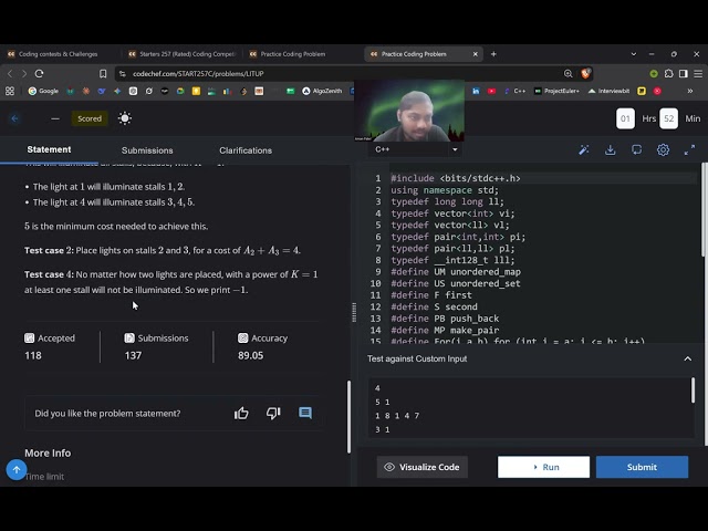 Codechef Starters 257 | got 700 rank | live solving ( Q1, 2, 3, 4 ) | Discussion