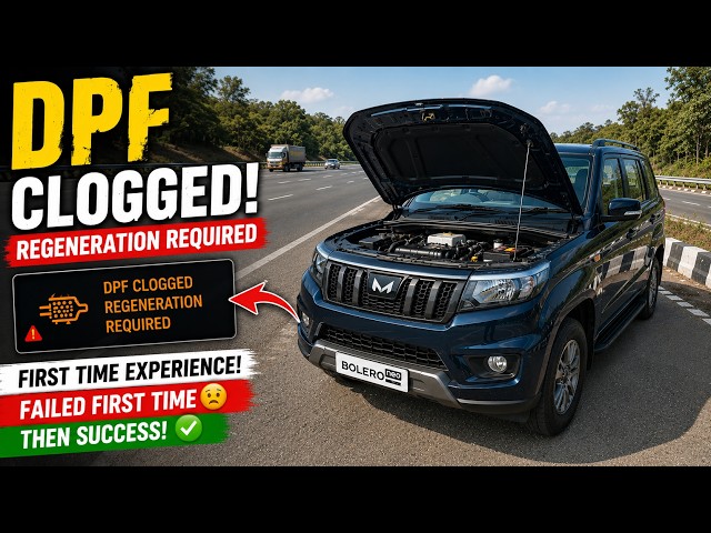 Bolero Neo DPF Clogged! 🚨 First Time DPF Regeneration Experience | Regeneration Failed First Time 😰