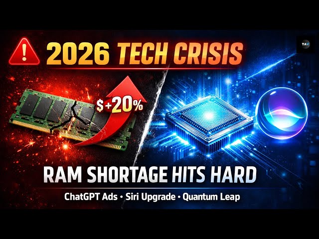 2026 Tech Crisis: RAM Shortages Raise PC Prices, ChatGPT Ads Loom, Siri Upgrades | Ep. - 26/ 01