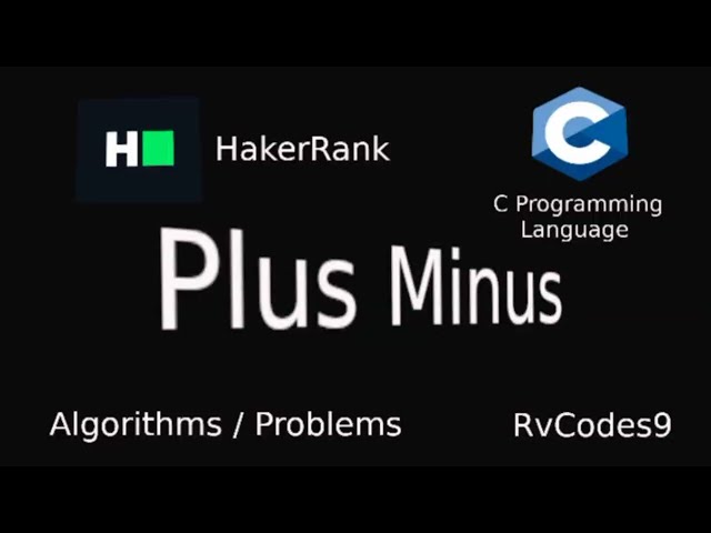 HakerRank - Plus Minus Solution - C programming language
