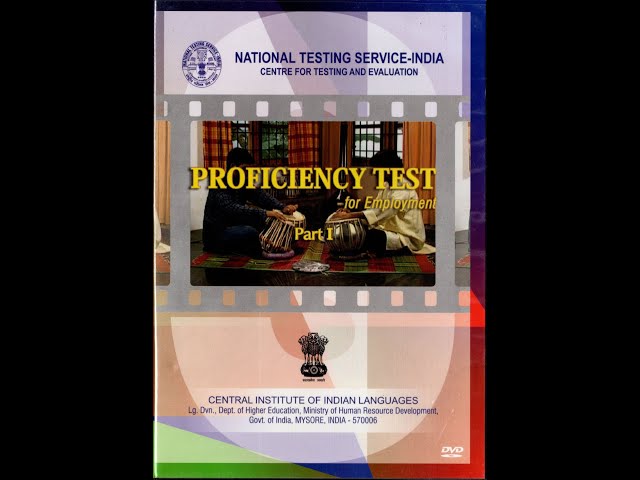 Proficiency Test for Employment Part I