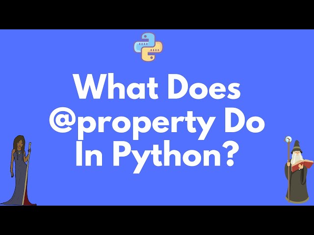 What does @property do in a Python class?