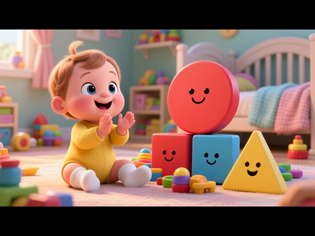 Baby's Magical Shape Fun 🔵⭐✨ | Learn Shapes for Kids | Fun Preschool Educational Video