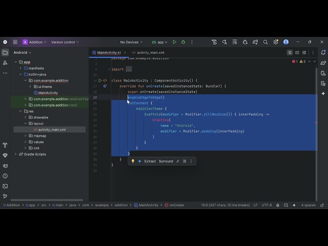 Android Studio Meerkat Beginner Tutorial | Create a Simple App with Button & Kotlin Logic (Part 1)