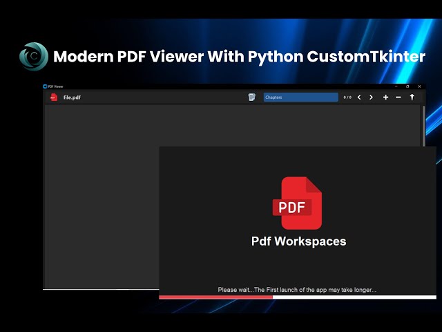Modern PDF Viewer With Python || Speed Rendering || Cool UI