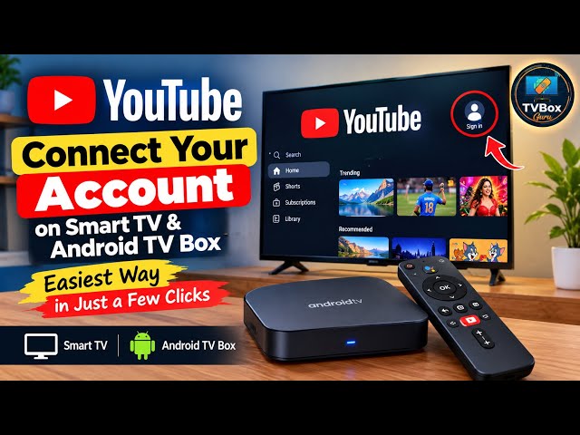 🔥 How to Connect Your YouTube Account on Smart TV & Android TV Box | Easiest Method in 2026