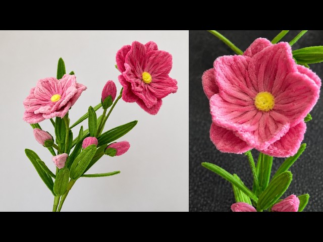 How To Make Cute Pipe Cleaner Flowers _ DIY tutorial