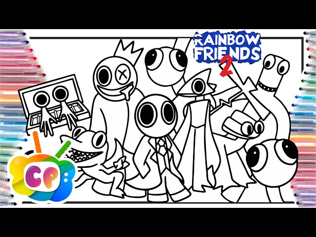 Roblox Rainbow Friends chapter 2 coloring page / Rainbow Friends 2 ALL NEW JUMPSCARES VS OLD