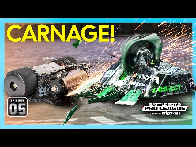 THE PRESSURE IS ON THESE BOTS | BATTLEBOTS PRO LEAGUE EPISODE 5 | POWERED BY BRIGHT DATA