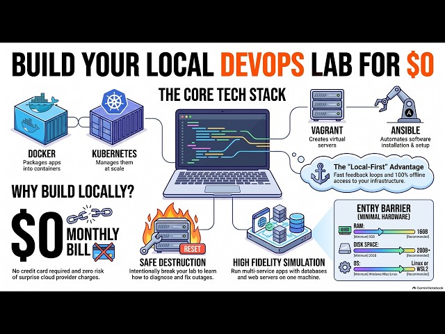 (Podcast) Build a Local DevOps HomeLab with Docker Kubernetes and Ansible Without Cloud Bills