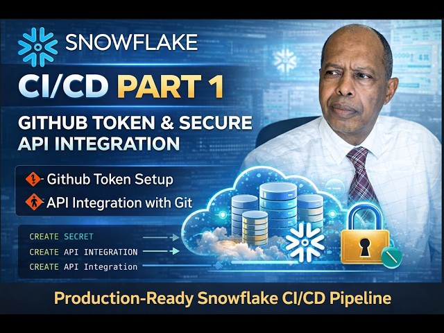Snowflake CI/CD Part 1 – GitHub Token Setup & Secure API Integration (Production Ready)