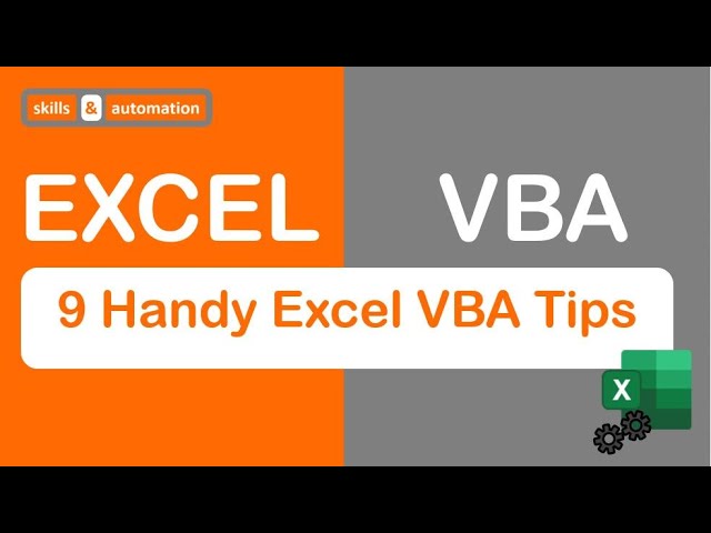 9 Handy Excel VBA Tips [for Everyday Coding]