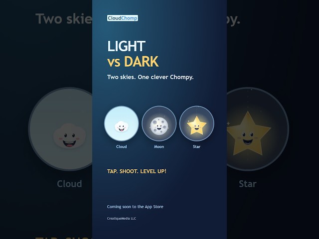 CloudChomp: 12 Chompy Forms, Bright Polygons & Level Ups! #Shorts | Coming Soon