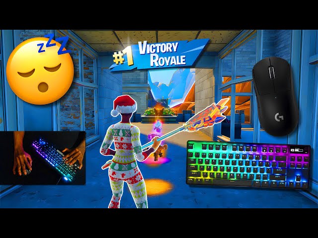 ⭐️Steelseries Apex Pro TKL & Aula F75 ASMR😴Tilted ZoneWars🏆Satisfying Keyboard Fortnite 360 FPS 4K⭐️