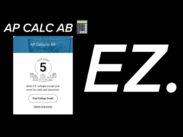 how to get a 5 on AP CALC AB (1000% GUARANTEED)