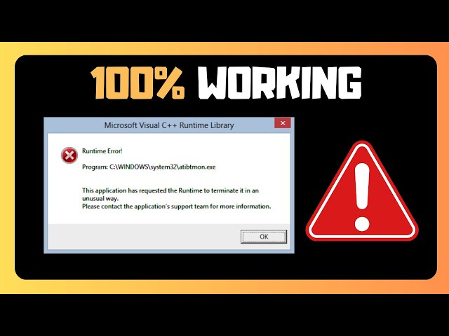 Fix Runtime Errors in Windows - EASY GUIDE