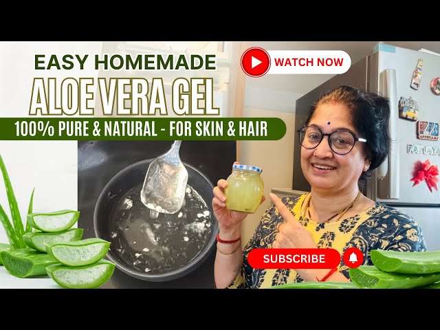 Homemade Alovera Gel | 100% Natural | DIY | SrividyaS