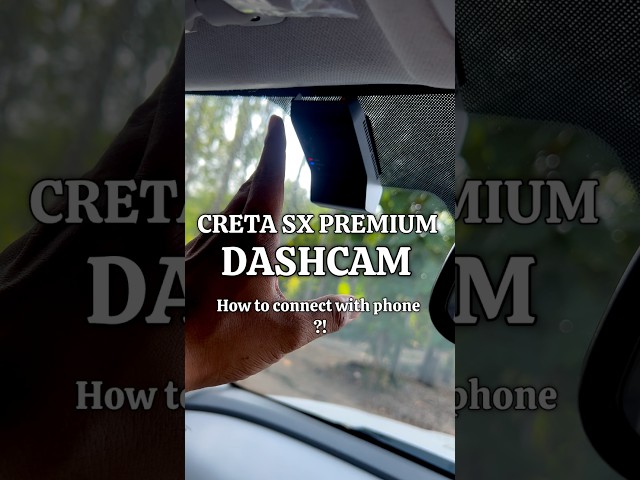 Creta SX Premium 2025: Setting up the new Dashcam! 🔥How to connect with your smartphone?! #Hyundai