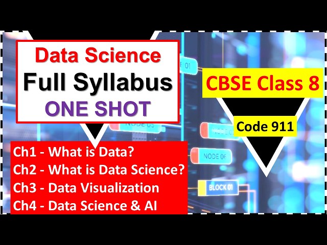 Master Class 8 Data Science in 45 Mins! | CBSE One Shot | Full Syllabus Guide | Subject Code 911