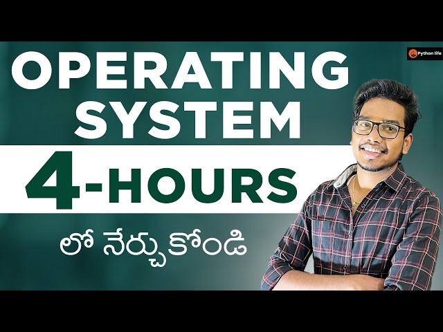 Operating System Full Tutorial in Telugu | Operating System Course in Telugu | Os in Telugu
