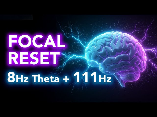 Focal Seizure Relief Music | 8 Hz Theta + 111 Hz | Calms Frontal & Temporal Lobe Overactivity