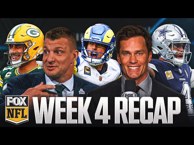 Tom Brady & Gronk React to NFL Week 4: We Dem Boys, Go Pack Go & Bear Down 🏈 FOX NFL Sunday OT