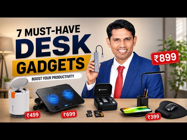 7 Desk Gadgets Under ₹1000 That You'll Actually Use. Must Have Desk Gadgets 2026.