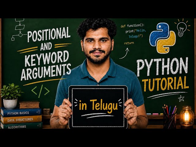 Positional and Keyword Arguments | L33 | Python Tutorial | in Telugu